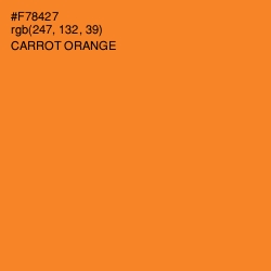 #F78427 - Carrot Orange Color Image